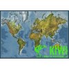 Nástěnné mapy ZES vydavatelství nástěnná mapa Svět fyzický oboustranný, 140 x 100 cm, lamino, l