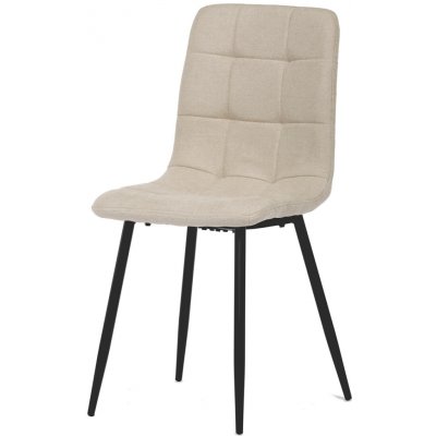 Vikio AJZ135K krémová látka kovová podnož – Zboží Mobilmania