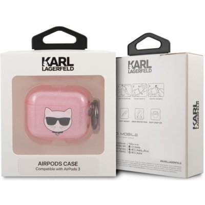 Karl Lagerfeld Apple AirPods 3 cover Glitter Choupette KLA3UCHGP – Hledejceny.cz