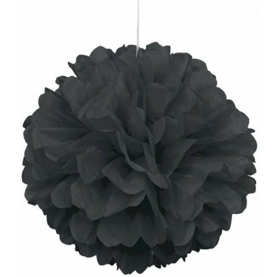 Unique Dekorační závěsný pom pom černý 40cm – Hledejceny.cz