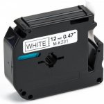 Kompatibilní páska s Brother MK-231, 12mm x 8m, černý tisk / bílý podklad – Zboží Mobilmania