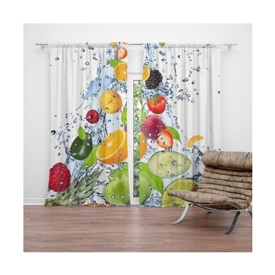 Sablio Závěs Ovoce: 2ks 140x250cm – Hledejceny.cz