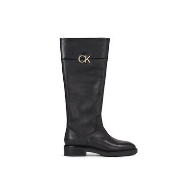 Calvin Klein Rubber Sole Knee Boot W/Hw HW0HW01689 Ck Black BEH – Zboží Mobilmania