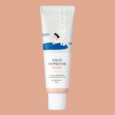Round Lab Birch Juice Moisturizing Sun Cream SPF50+ hydratační opalovací krém 50 ml – Zboží Dáma