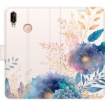 Pouzdro iSaprio Flip s kapsičkami na karty - Ornamental Flowers 03 Huawei P20 Lite