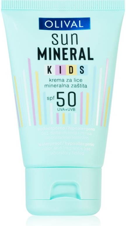 Olival Sun Mineral Kids dětský krém na opalování na obličej a tělo SPF 50 50 ml