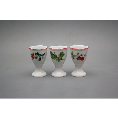 Bohemia Porcelán 1987 Kalíšek na vejce Rokoko Lesní plody – Zboží Dáma