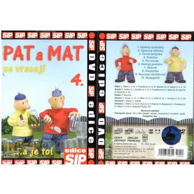 Pat a Mat 4 Balení Papírový obal DVD – Zbozi.Blesk.cz