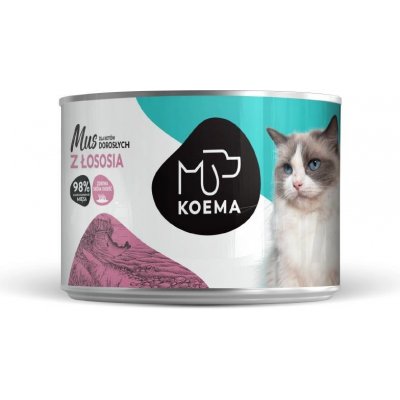 Koema Mousse na lososa kočky 12 x 0,2 kg