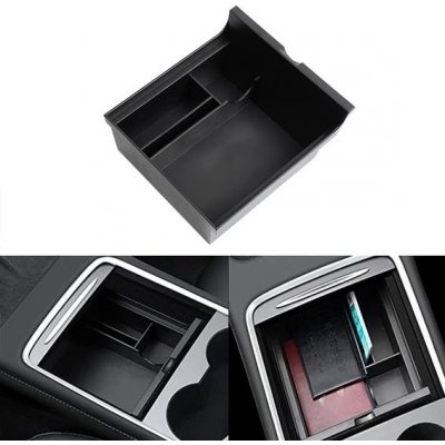 Organizér do středové konzole MOSHOU pro Tesla Model Y Model 3 s držákem na sluneční brýle pro | Zboží Auto