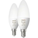 Philips Hue White and Color Ambiance Bluetooth LED žárovka E14 set 2ks 8719514356719 2x4W 2x470lm 2000-6500K RGB – Zboží Živě