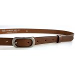 Penny Belts dámský kožený opasek 20-185-48 hnědý – Hledejceny.cz
