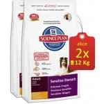 Hill’s Sensitive Stomach 2 x 12 kg – Hledejceny.cz