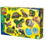 SES CREATIVE Odlévání a malování ze sádry set s formičkami dinosauři – Hledejceny.cz