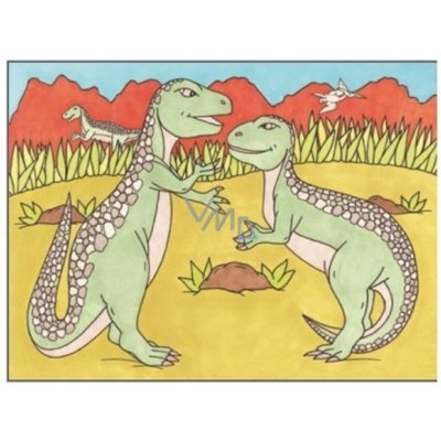 Malování vodou dinosauři 28 x 21 cm – Zboží Mobilmania
