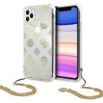 Pouzdro Guess iPhone 11 Pro Max Peony Chain Collection zlaté – Zboží Mobilmania