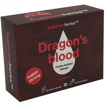 Superionherbs Dračí krev Dragons Blood Extrakt 60 kapslí – Zboží Mobilmania