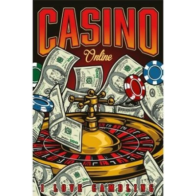 Ceduľa Casino - I Love Gambling – Zboží Mobilmania
