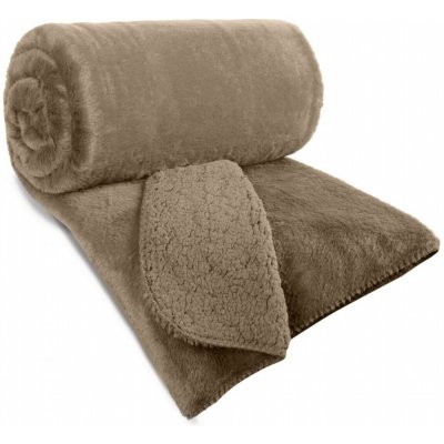 Mybesthome Přehoz na sedačku - pohovku - deka BERTA béžová 170x210 cm – Zboží Dáma