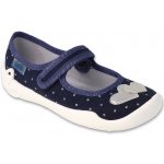 Befado 114Y545 dívčí balerínky tm. modré srdce – Zboží Mobilmania