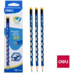 Deli U-Touch HB s gumou a ergo úchopem šestihranná EC016-HB – Zbozi.Blesk.cz