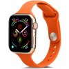 Řemínek k chytrým hodinkám PROTEMIO THIN Silikonový řemínek Apple Watch 8/7 41mm / 6 / SE / 5 / 4 40mm / 3 / 2 / 1 38mm ORANGE 54971