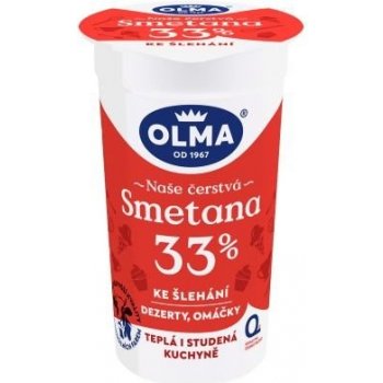 Olma Smetana ke šlehání 33% 210 g