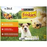 Purina Friskies pes hovězí kuře jehně v želé 12 x 100 g – Hledejceny.cz