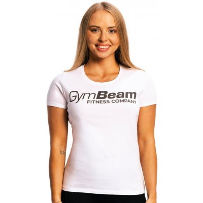 GymBeam Dámské tričko Fitness White – Sleviste.cz