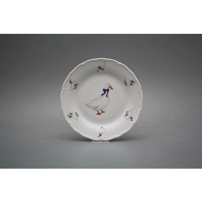 Bohemia Porcelán 1987 Talíř dezertní 19cm Verona Husy FBB