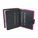 Nivasaža Kožené pouzdro na doklady Nivasaža N124-SNT-PFB růžové – Sleviste.cz