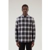 Pánská Košile Woolrich košile light flannel shirt šedá