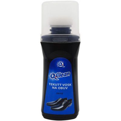 Q-Clean Tekutý vosk na obuv černý 75ml – Zboží Mobilmania