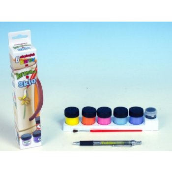 SMT Creatoys akrylové barvy 6ks i na keramiku,sklo,kameny v krabičce 5x21cm