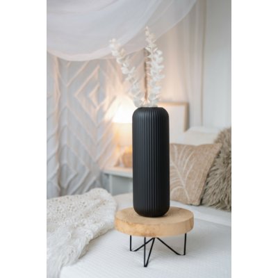 Fiedler Design VÁZA RULLO - Jednobarevná, černá, velikost L – Hledejceny.cz