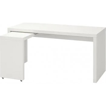 Ikea psací stůl obdélníkový Malm 151 x 65 x 65 cm bílý