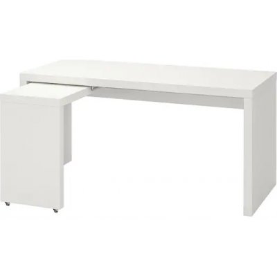 Ikea psací stůl obdélníkový Malm 151 x 65 x 65 cm bílý – Zboží Mobilmania