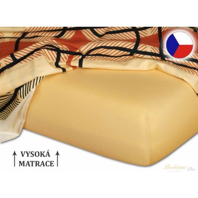 Dadka Jersey prostěradlo okrové 90x200x25 – Zboží Mobilmania