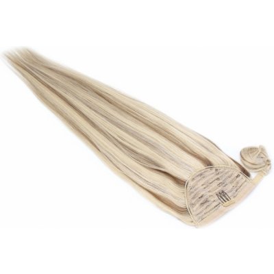 Clip in culík z pravých lidských vlasů rovný 50cm platina/světle hnědá – Zboží Dáma