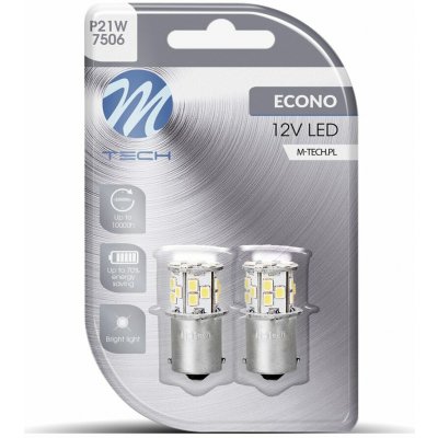 M-TECH ZAROWKA LED BA15S 21-SMD 2835 BIALA/2SZT – Hledejceny.cz