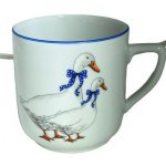 Český porcelán Dubí Souprava Hrnek Pětka husy 6 x 400 ml – Zboží Dáma