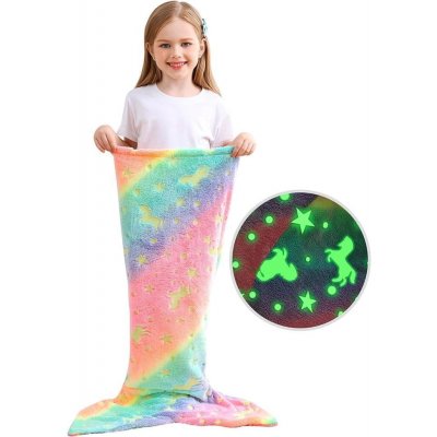 Netscroll Přikrývka ve tvaru ocasu mořské panny pro děti MermaidBlanket – Zboží Mobilmania