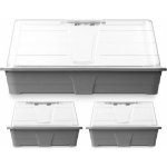 Ibergarden 3 mini plastové sadbovače 2 x 1,4 l + 1 x 3,1 l – Zboží Dáma