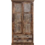 Støraa Maneesh 100 x 190 x 45 cm hnědá – Sleviste.cz