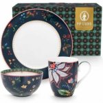 Pip Studio porcelánová sada Berry Blues snídaňová, 3 dílná – Zboží Dáma