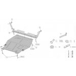 Kryt pod motor VOLKSWAGEN NEW BEETLE (9C1, 1C1) - Plech - 8595698040961 – Hledejceny.cz