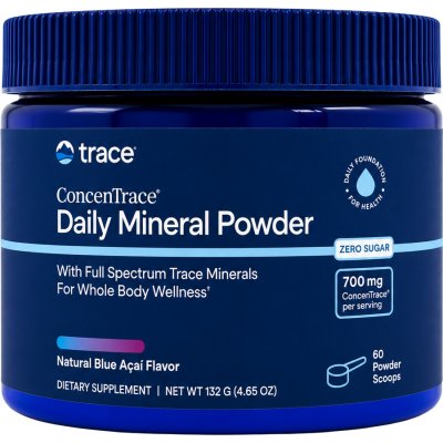Trace Minerals ConcenTrace Daily Mineral Powder, Denní minerály, Blue Acai 132 g – Hledejceny.cz
