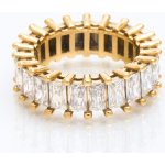 franco bene Pozlacený Crystal prsten bílý | 1574 1574 7 – Hledejceny.cz