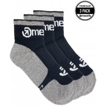 Meatfly ponožky Logo Middle A Grey 3 pack