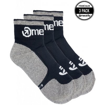 Meatfly ponožky Logo Middle A Grey 3 pack – Zboží Mobilmania